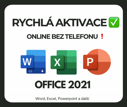 Office 2021 Pro Plus + Aktivace Bez telefonu! ✅ NOVINKA